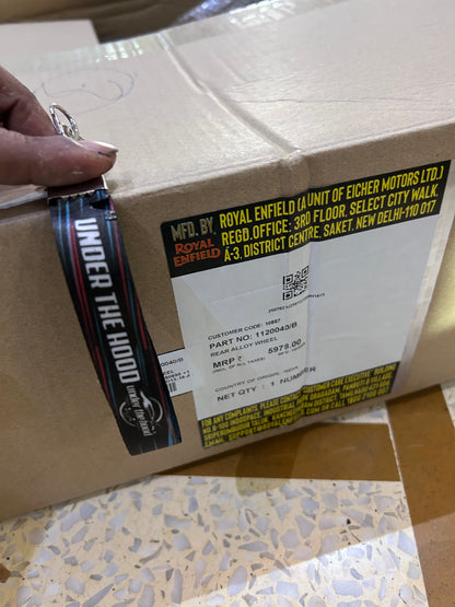 Original Royal Enfield Alloy Wheels (UCE Dual-Disc) — Front 19" 1120035/B + Rear 18" 1120040/B — Fits Classic 350/500 UCE & Thunderbird 350/500 (rear) — Genuine OE