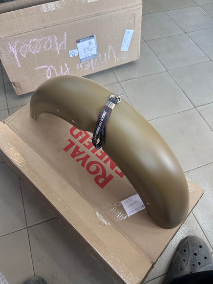Royal Enfield 873001 Front Mudguard (Desert Storm) | Classic Desert Storm / Classic 500 UCE Fender – Genuine OEM