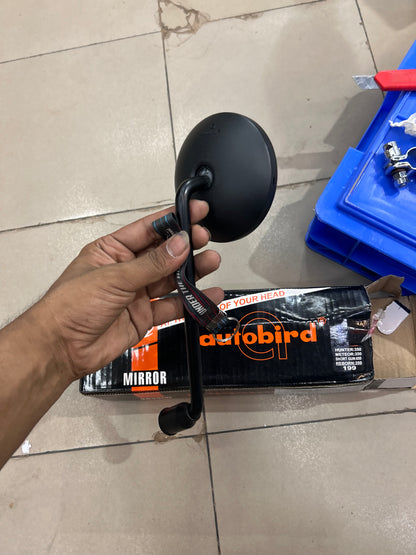 Royal Enfield Hunter 350 / Meteor 350 / Classic 350 Reborn / Shotgun 650 Black Rear View Mirror – Autobird | LH, RH or Pair