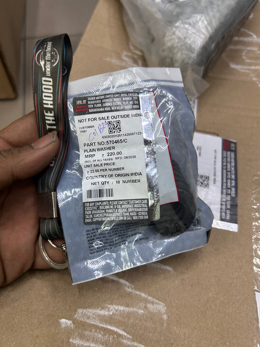 Royal Enfield UCE Clutch Mainshaft Plain Washer – Classic, Bullet, Electra, Thunderbird & GT 535 – 570465/C