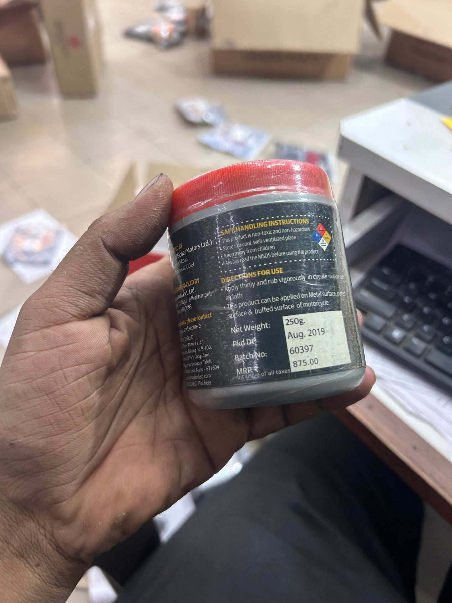 33081208 - Metal Polishing - 15Gms Royal Enfield Metal Polish Chrome Polish For Bullet