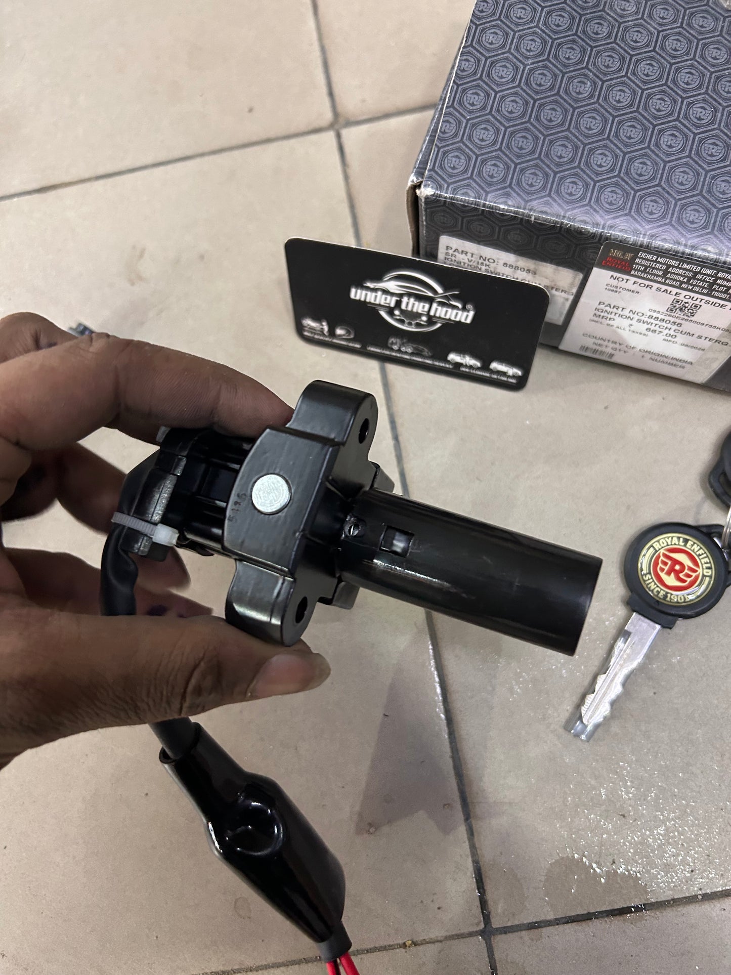 Royal Enfield Ignition Switch Cum Steering Lock Kit 888056 for Thunderbird 350/500 & Thunderbird X 350X/500X