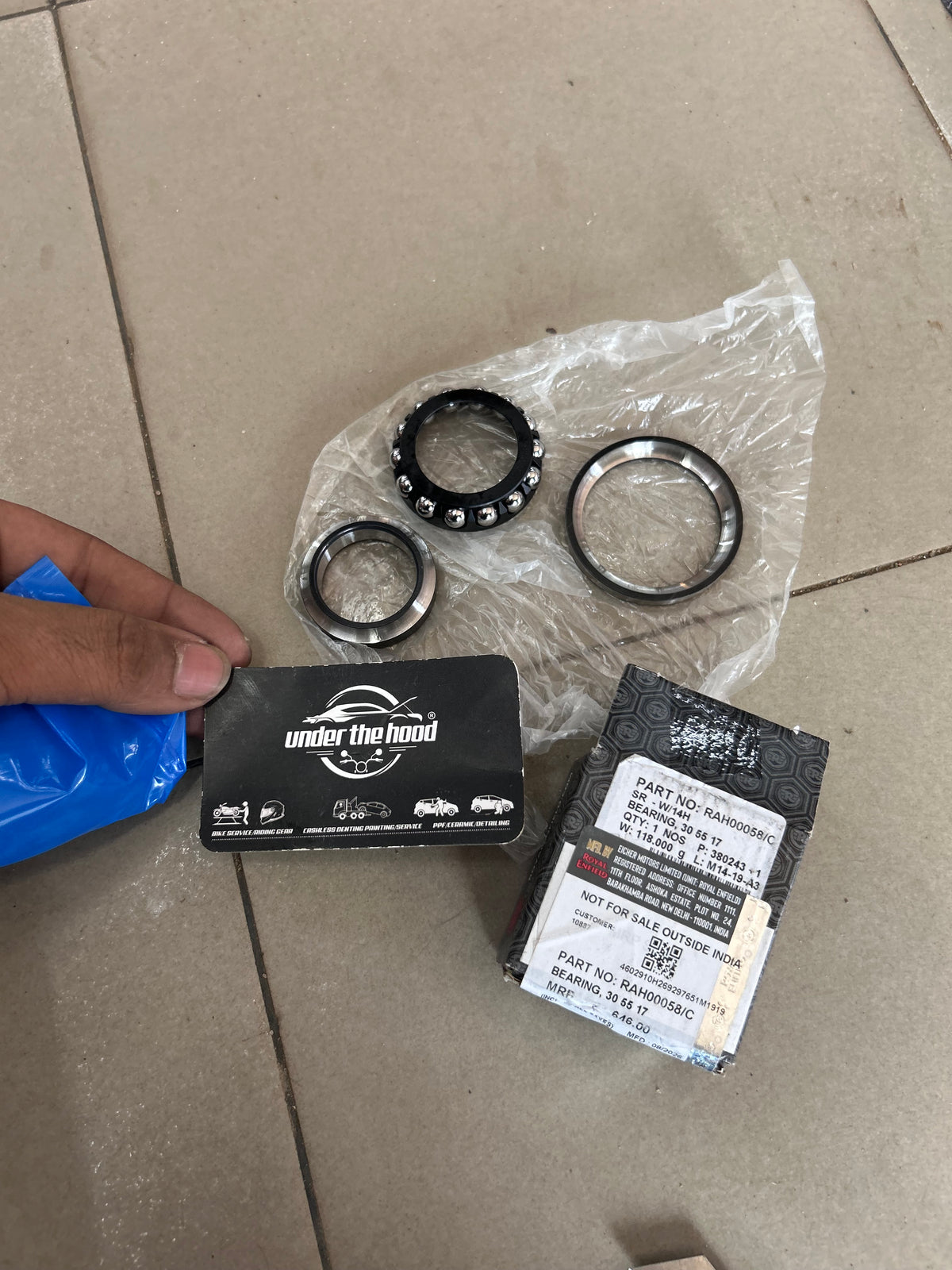 Royal Enfield Headstock Bearing 30x55x17 RAH00058/C | Front Suspension Bearing for Classic 650, Shotgun 650, Super Meteor 650 & Guerrilla 450