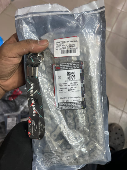 RAT00058/A – Drive Chain, DID 525 × 99 Link (O-Ring) for Royal Enfield Interceptor 650 & Continental GT 650 (2019→, Euro IV/BS4 & later 648cc Twins) – Genuine OEM