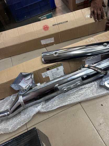 Genuine Royal Enfield Silencer Assembly Kit for Thunderbird 350 / Thunderbird 500 (NTB) | 888209