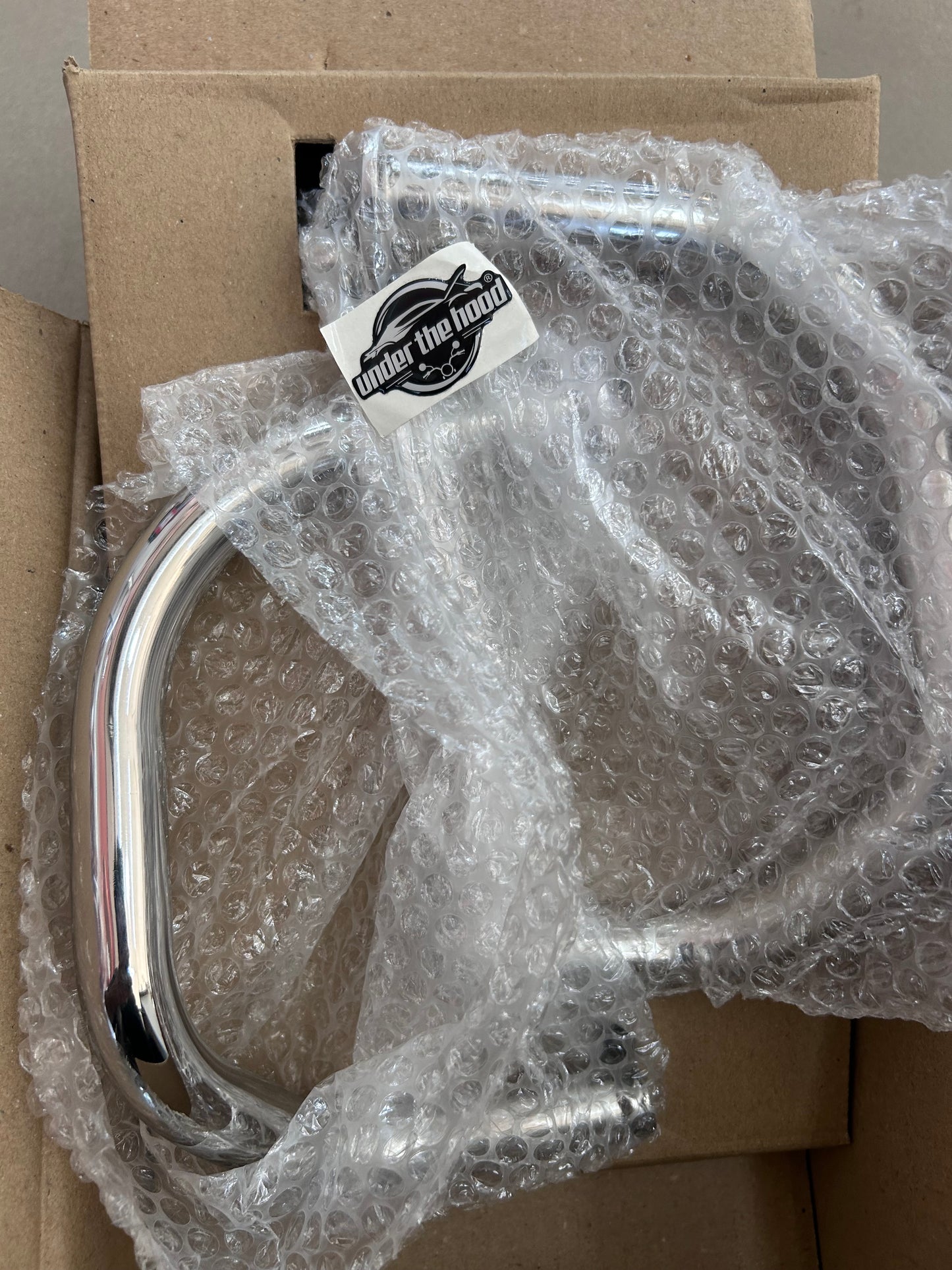 Genuine Royal Enfield Silver Compact Engine Guards (25mm Stainless Steel) for Interceptor 650 / Continental GT 650 / Bear 650 – 1990503