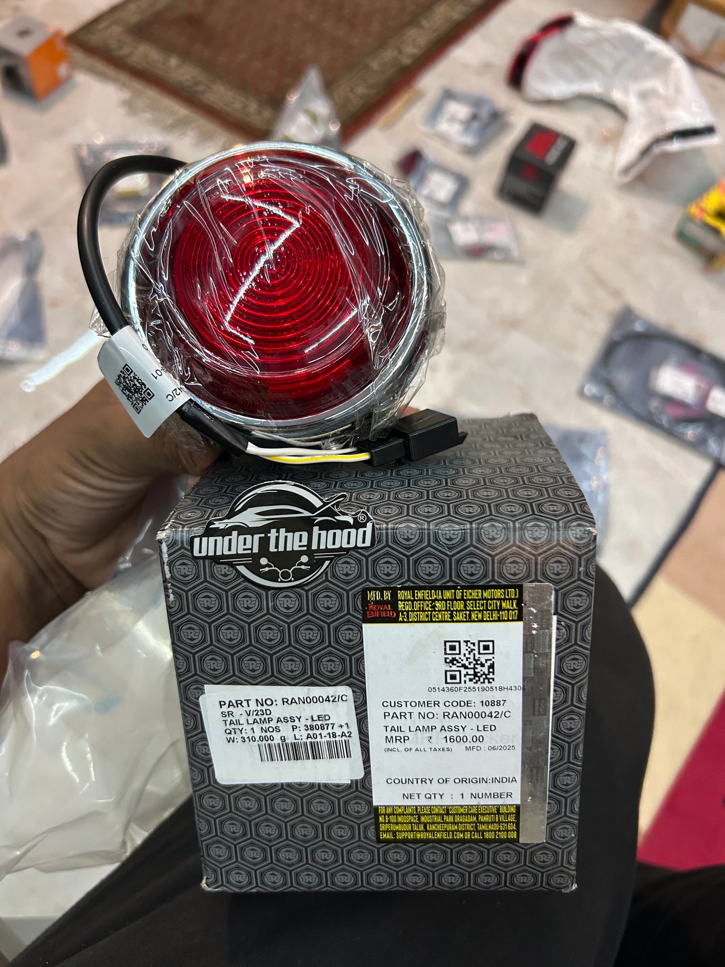 Royal Enfield RAN00042/C – Genuine LED Tail Lamp Assembly for Meteor 350