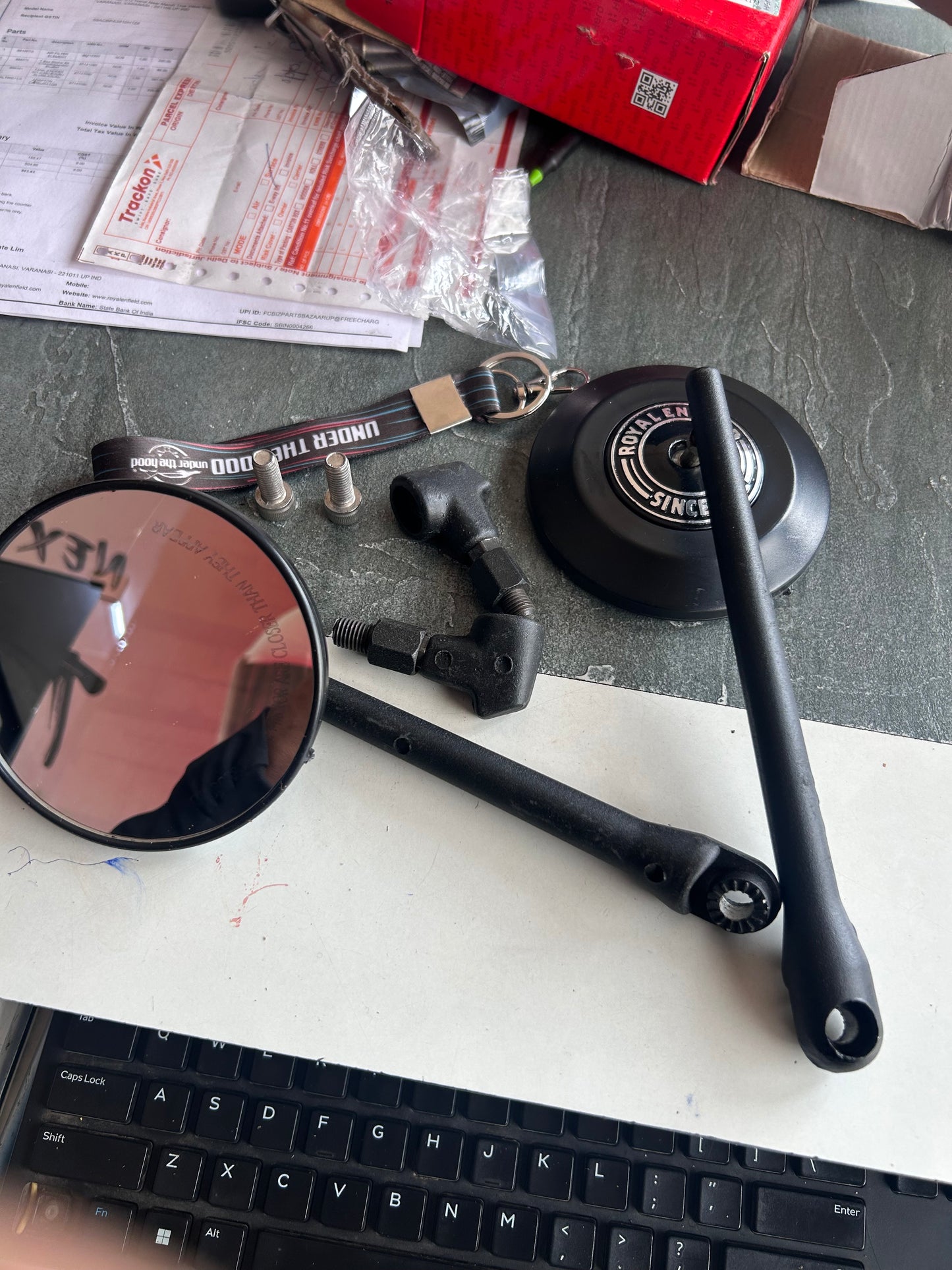 Premium GMA-Style Bar-End Touring Mirrors for Royal Enfield (Replica) – Under The Hood Edition