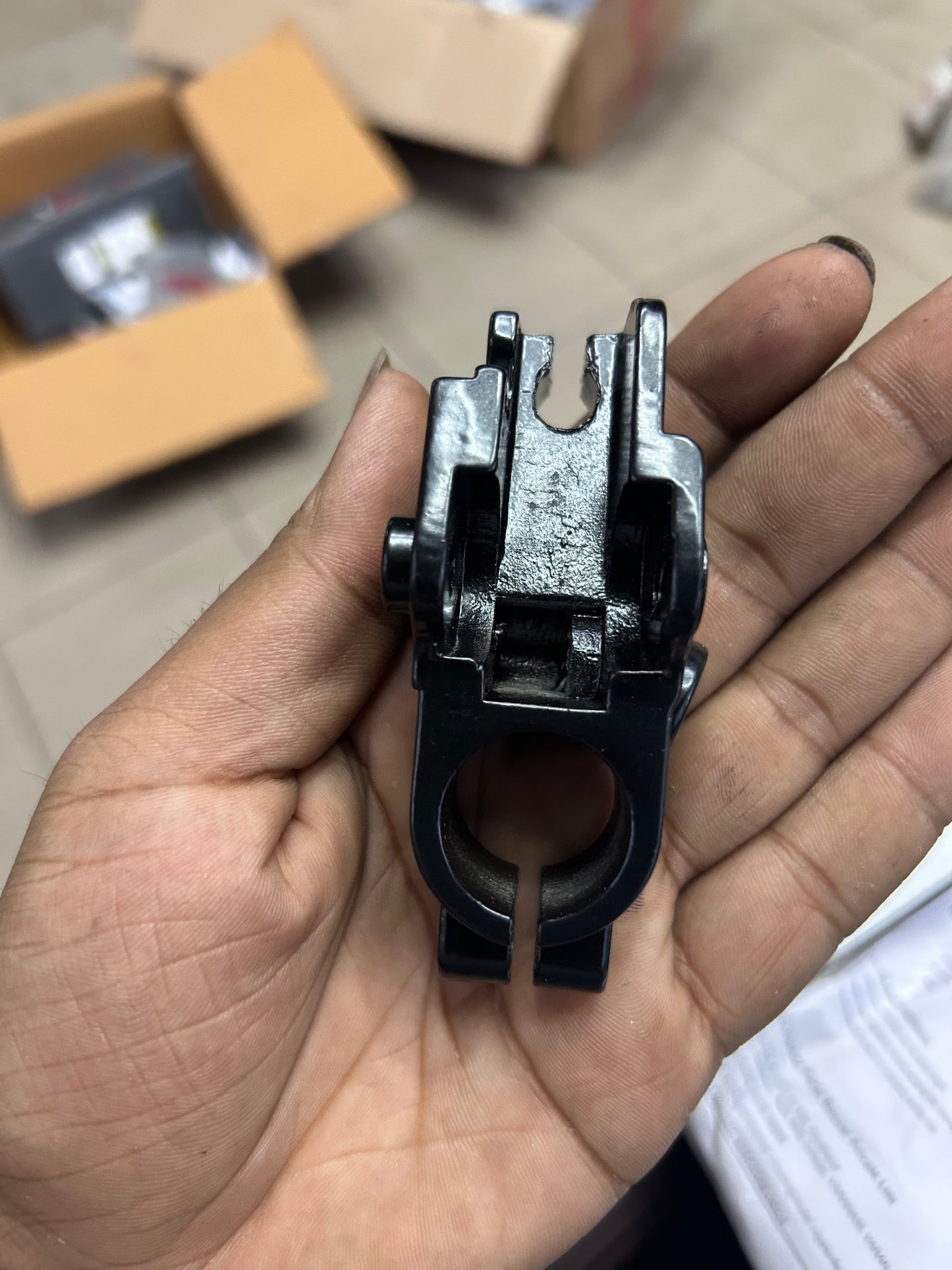 Royal Enfield Left‑Hand Lever Bracket (594683) – OEM Handlebar Lever Holder for Himalayan, Classic, Bullet & More