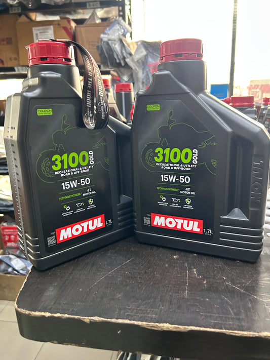 Motul 3100 Gold 15W50 (1.7L) – For Royal Enfield Meteor, Reborn & Hunter 350