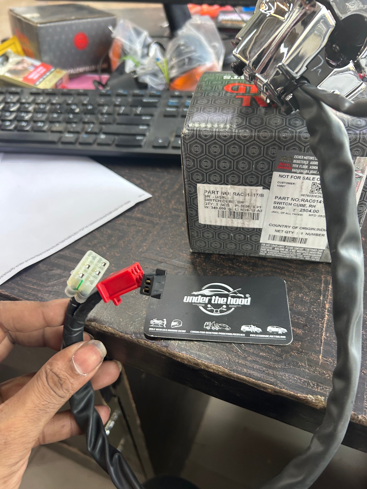 Royal Enfield RH Switch Cube RAC01417/B for Classic 650 2025-On