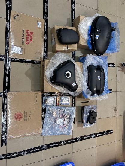 Royal Enfield Interceptor 650 & Continental GT 650 Black Engine Cover Conversion Kit