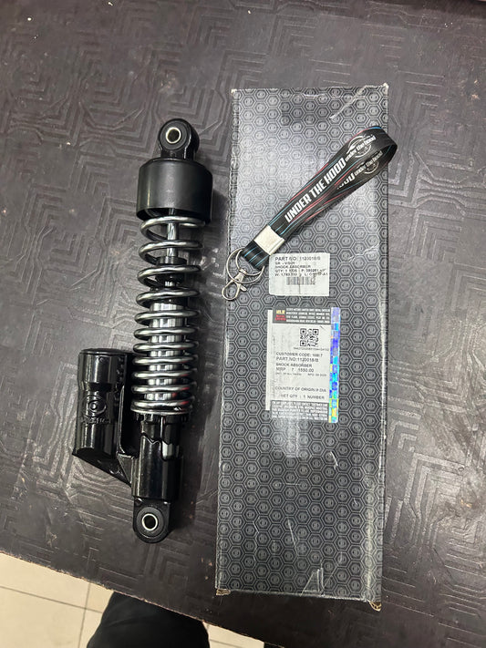 Royal Enfield 1120018/B Rear Shock Absorber – Classic 350 ABS & Classic 500 Disc / Stealth Black (Euro IV / BS4) – Genuine OEM