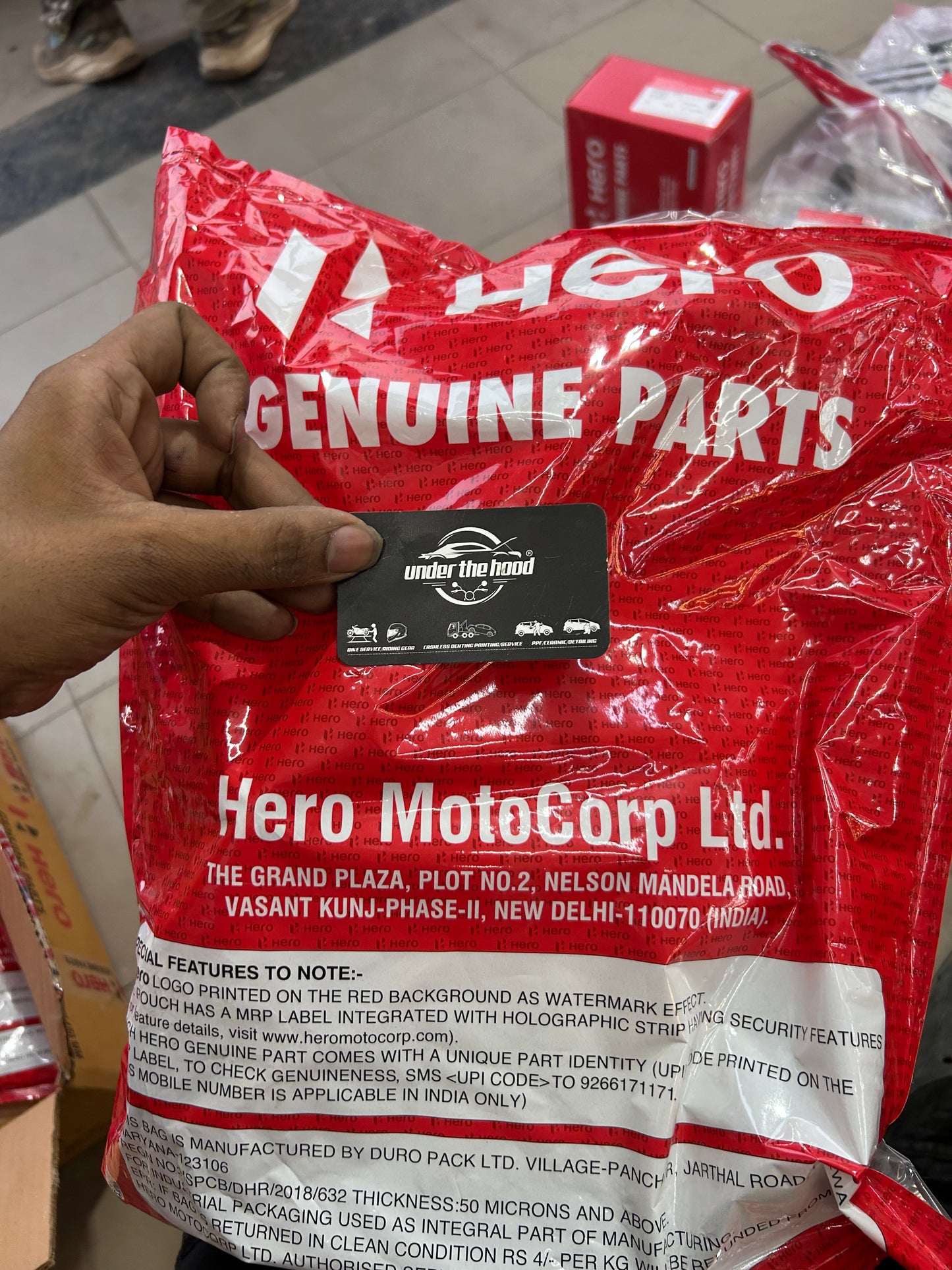 Hero Genuine Engine Guard Kit for Glamour, Passion Pro, Passion Xtec & Super Splendor | RH + LH Guard Set | K50508AANNB00S