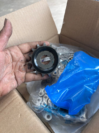 Royal Enfield KAT00020/A Chain & Sprocket Kit – OEM Standard 15 T Front & 38 T Rear Kit for Interceptor 650, Continental GT 650