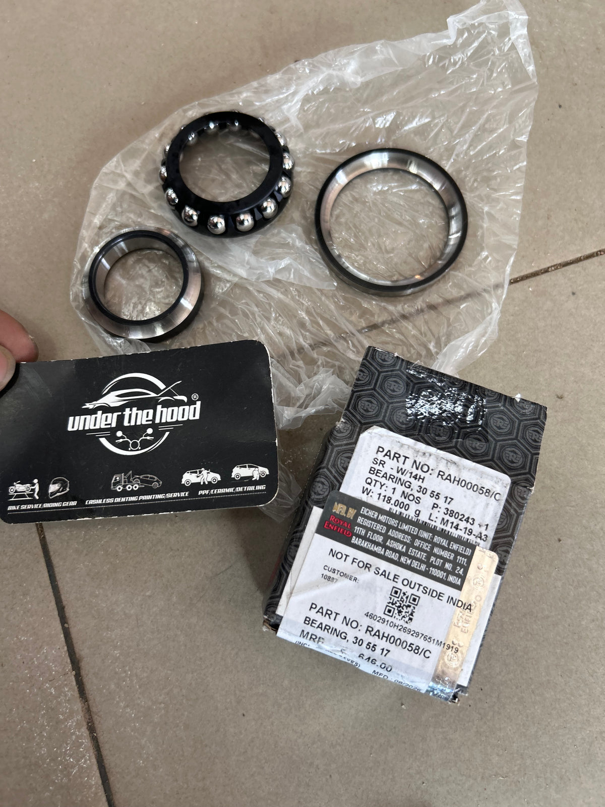 Royal Enfield Headstock Bearing 30x55x17 RAH00058/C | Front Suspension Bearing for Classic 650, Shotgun 650, Super Meteor 650 & Guerrilla 450