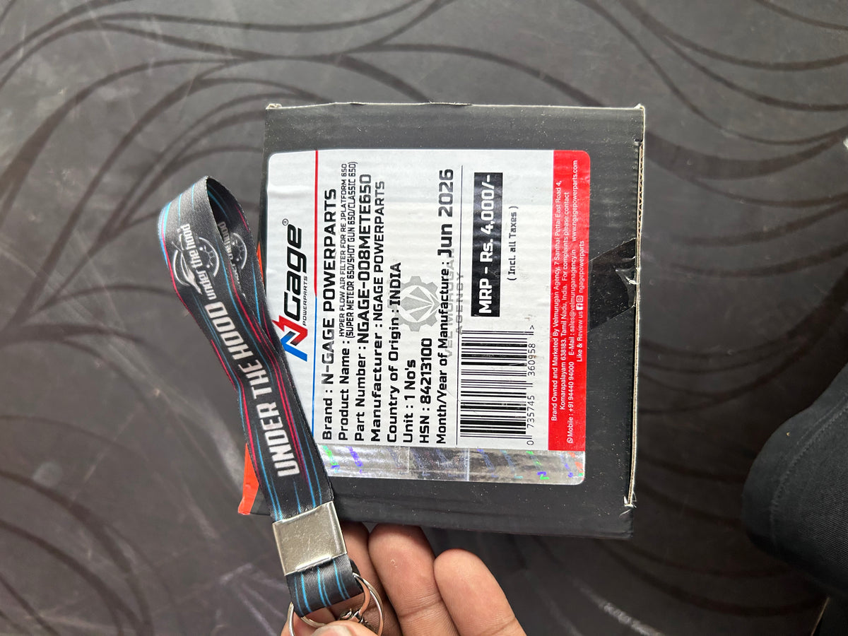 NGage Hyper Flow Performance Air Filter NGAGE-008MET650 – Royal Enfield Super Meteor 650 & Shotgun 650