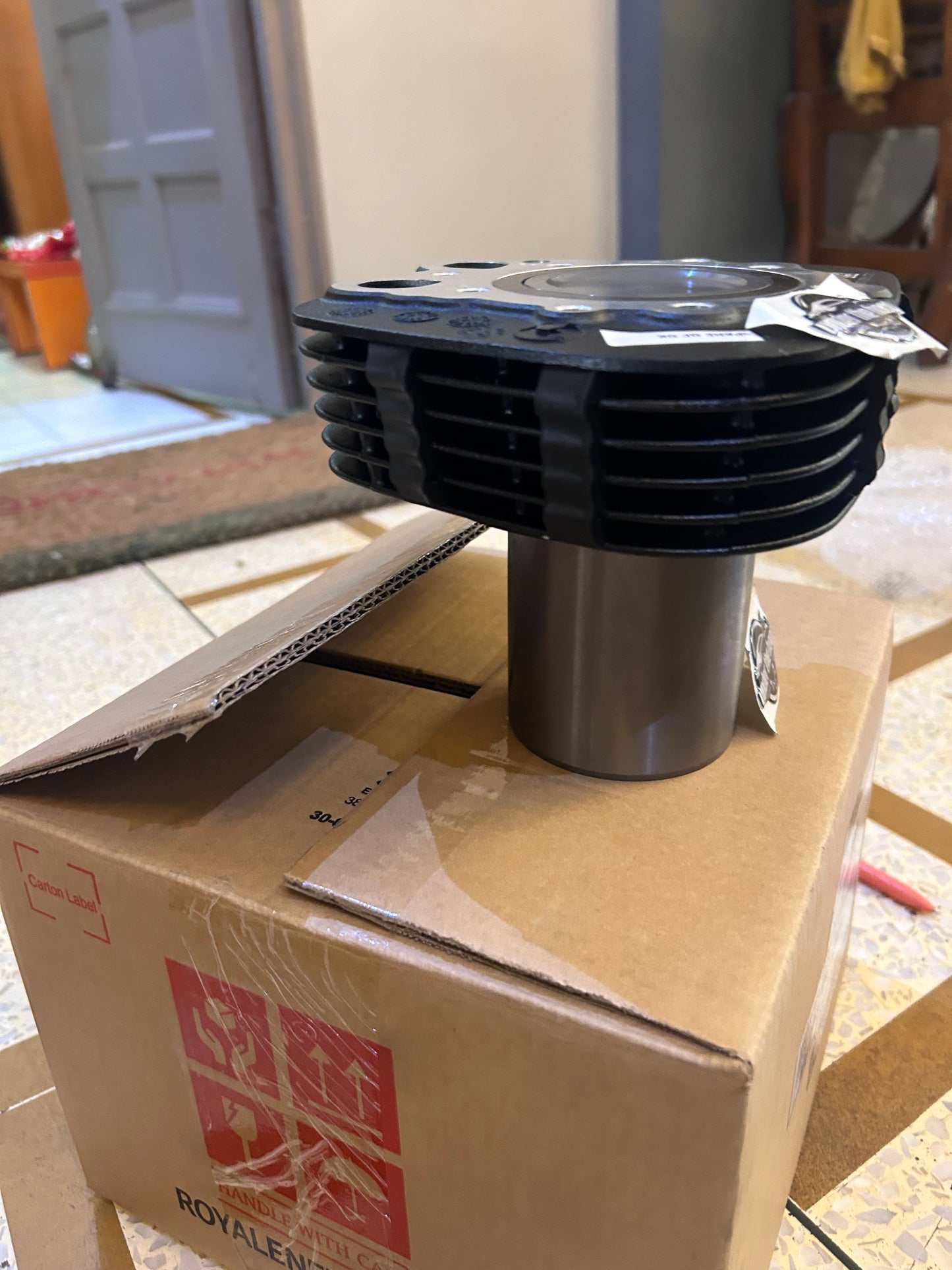 Royal Enfield 600004/A – Piston Barrel Assembly (Standard Bore) – Genuine OEM for 350cc UCE Models