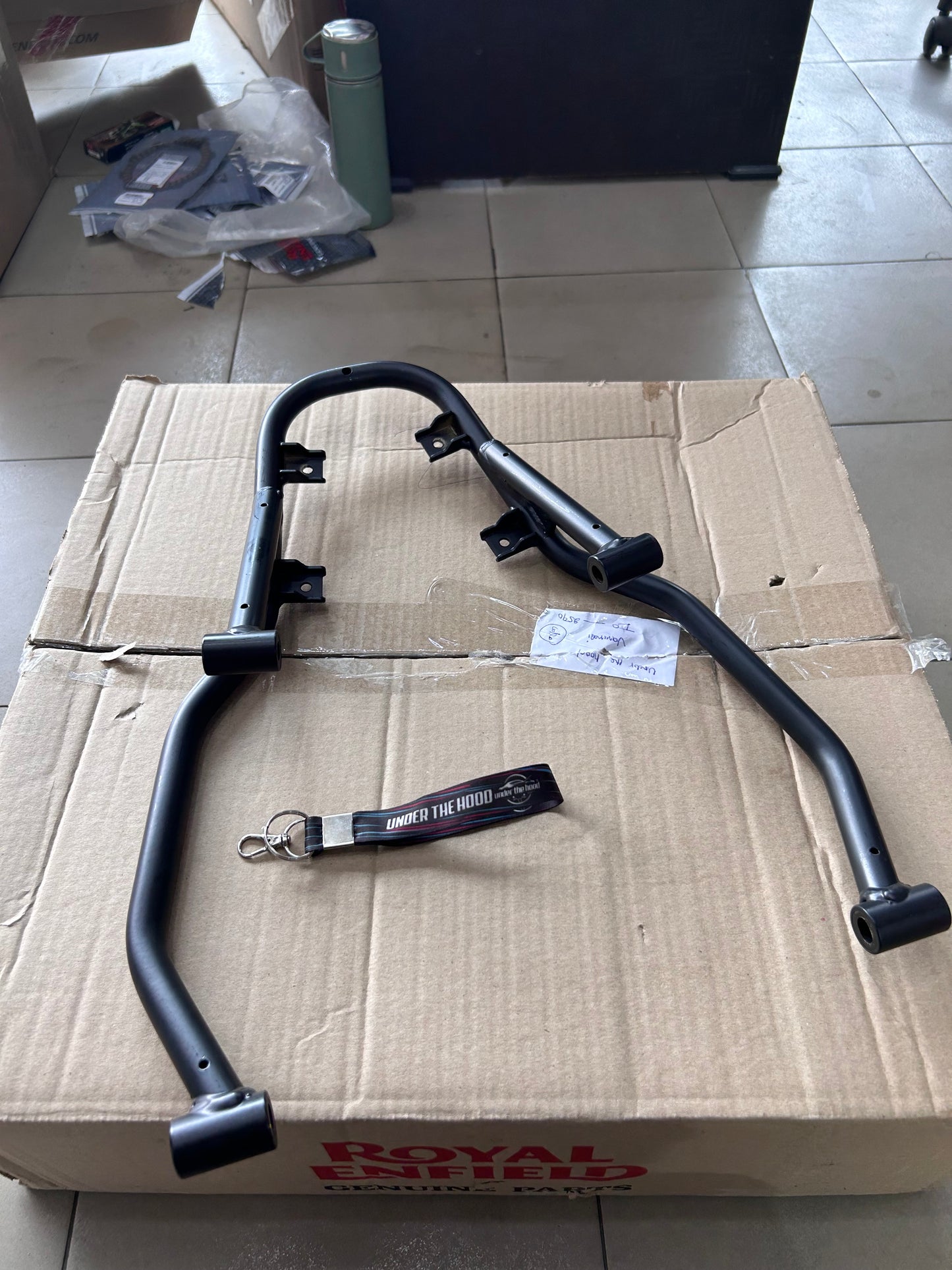 Royal Enfield Himalayan 450 Black Rear Grab Rail Assembly RAU00387/A