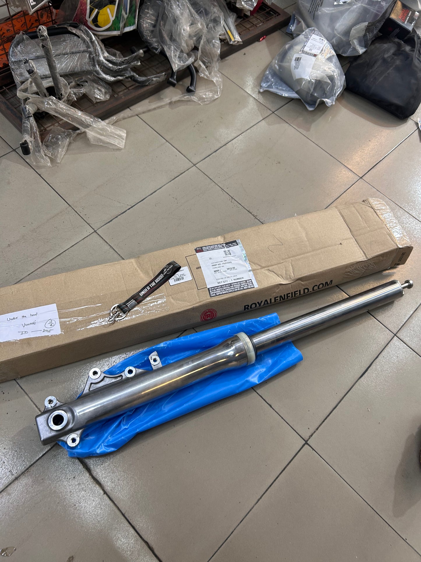Royal Enfield 1100184/D – Front Fork Assembly RH (Right Side) for Classic 350 Reborn J-Series (BS6, Euro 5)