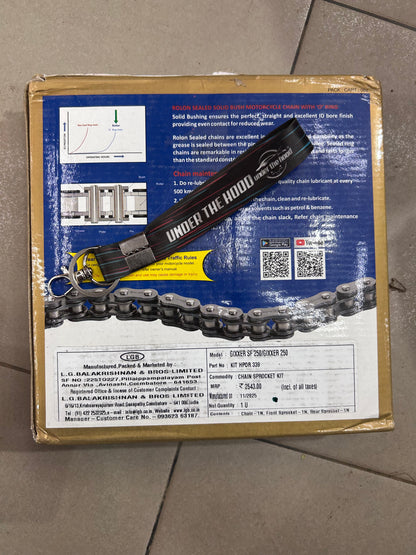 Rolon HPOR 339 High-Performance Chain & Sprocket Kit – Suzuki Gixxer 250 / Gixxer SF 250 (13T/40T, 520 Pitch, 108L)