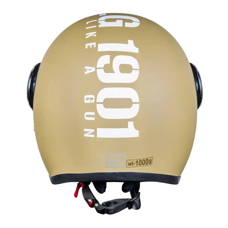 ROYAL ENFIELD JET OPEN FACE MLG HELMET WITH CLEAR VISOR - Matte Desert Storm