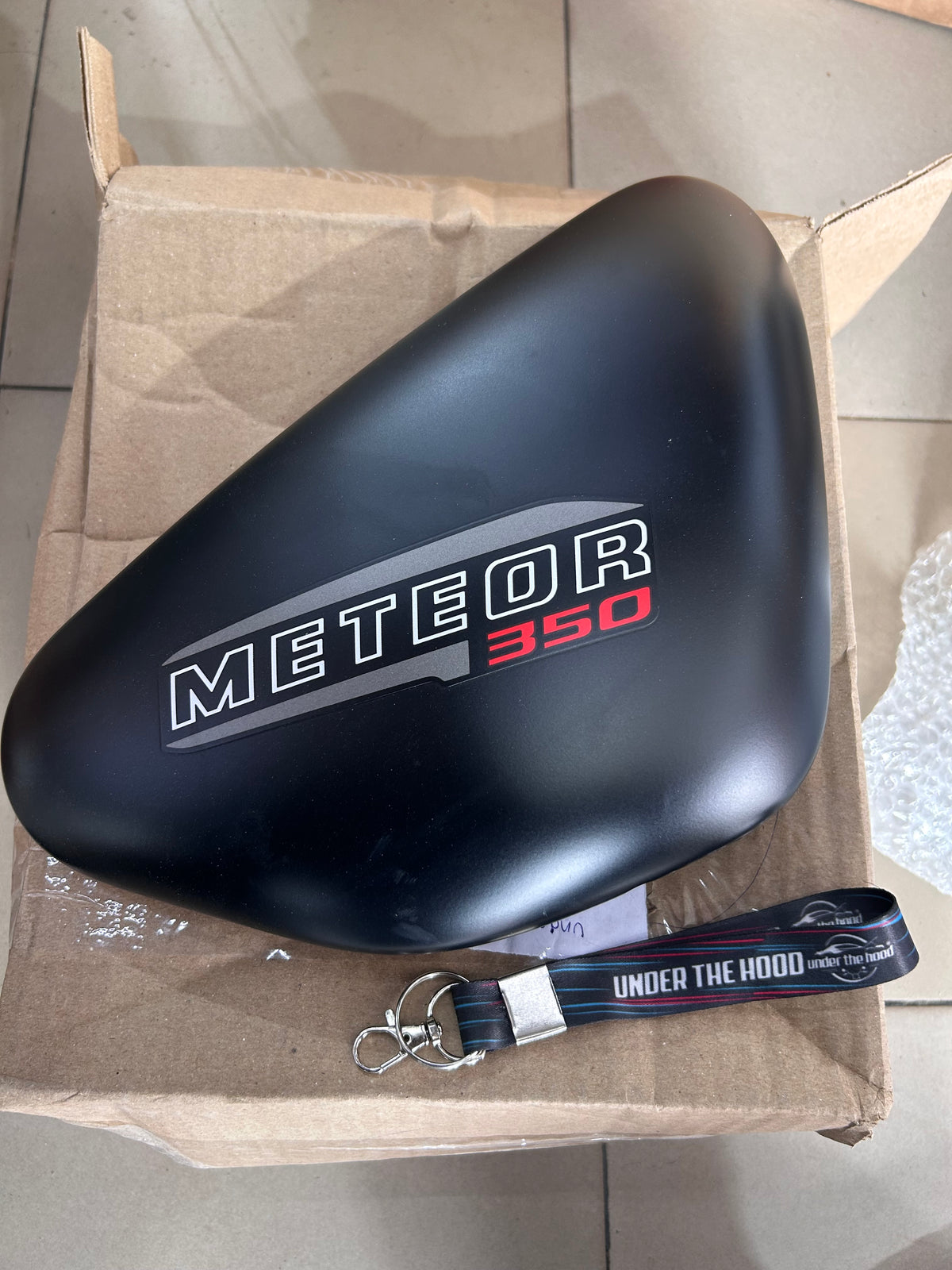Royal Enfield RAV00346/B - Outer Cover / Side Panel Outer Cover (Right Hand) - Matte Black (Stellar Black) for Meteor 350