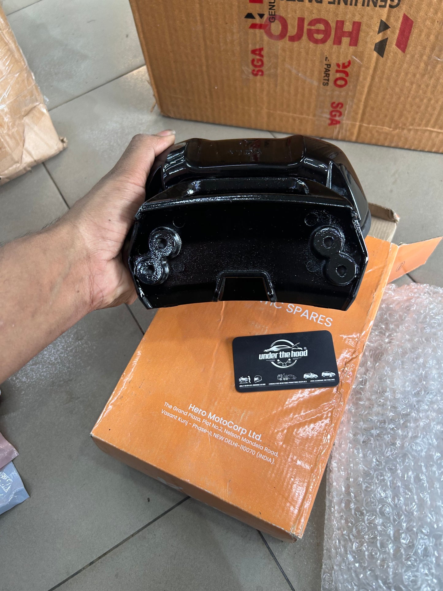 Hero VIDA V2 Back Rest Sub Assembly Pearl Black | Genuine Rear Passenger Backrest | VD7750AACP000BS