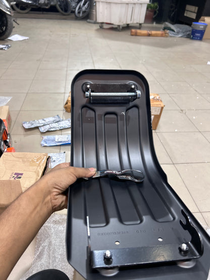Royal Enfield Hunter 350 Premium Black Sump Guard / Engine Bash Plate – Silman OE-Style Aftermarket