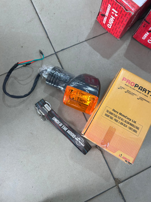 Hero Splendor Plus Universal Amber Indicator / Winker Assembly | PRO Parts | 33400KCC710PROS