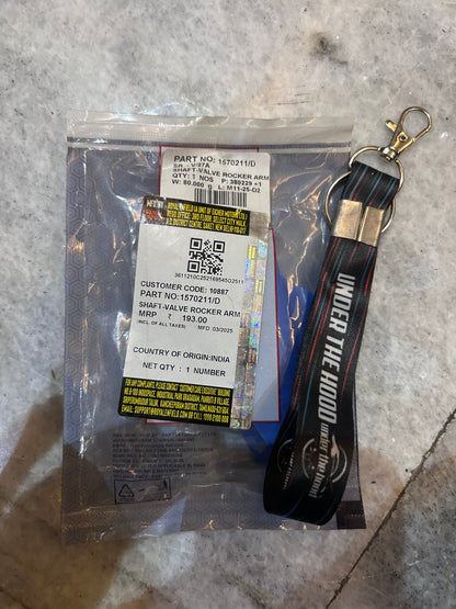 Royal Enfield 1570211/D – Shaft-Valve Rocker Arm OEM (Intake & Exhaust, Same Part) for J-Series 350: Meteor, Hunter, Classic Reborn & New Bullet