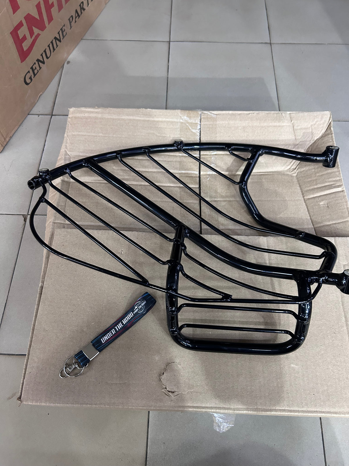 Royal Enfield Classic 350 Reborn Glossy Black Saree Guard Assembly RAQ00351/B