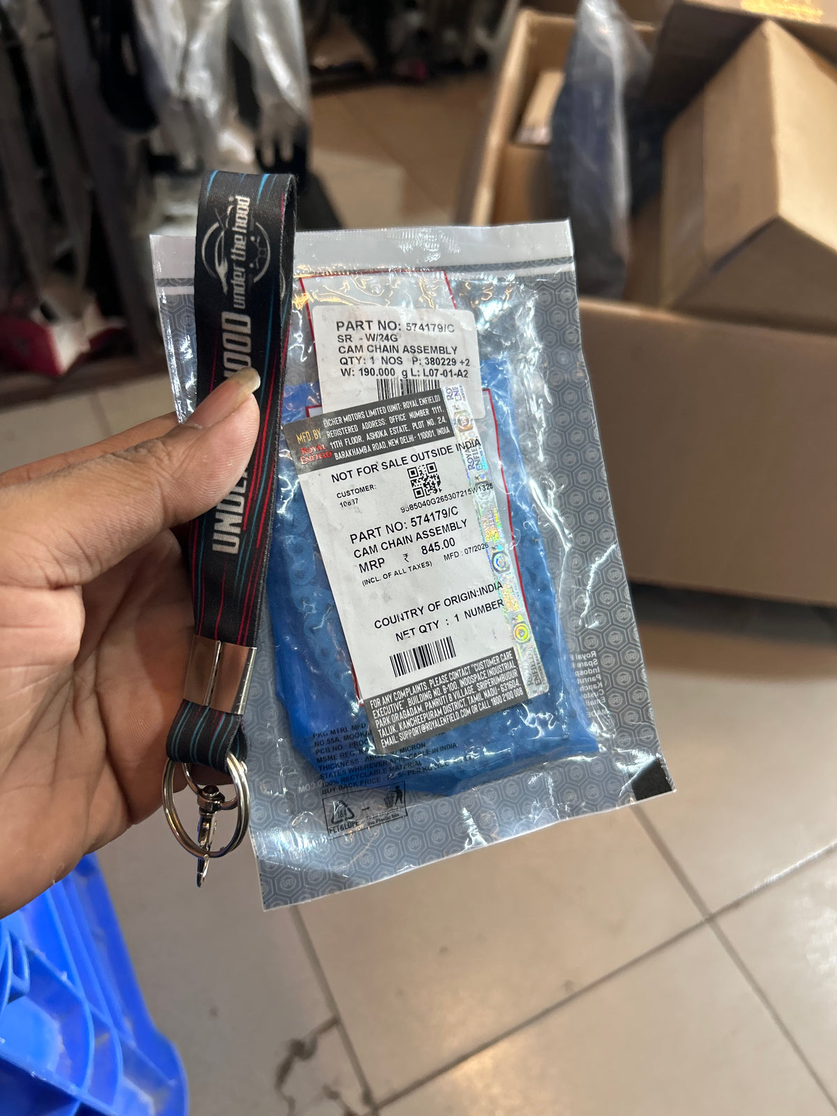 Royal Enfield Himalayan 411 & Scram 411 Cam Timing Chain Assembly – Genuine OEM – 574179/C