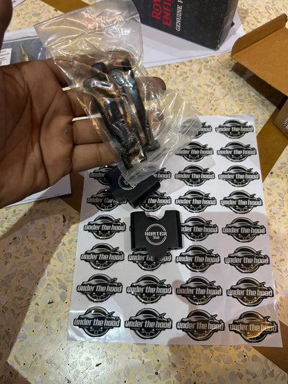 Aftermarket Handlebar Riser Kit for Royal Enfield Hunter 350 – Black CNC Machined Aluminium