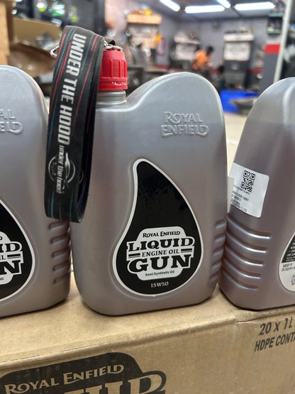 Royal Enfield Liquid Gun Semi Synthetic Engine Oil 15W50 – 1 Litre (Top-Up / Service Support) – 3600012 (UCE + J-Series Grade)