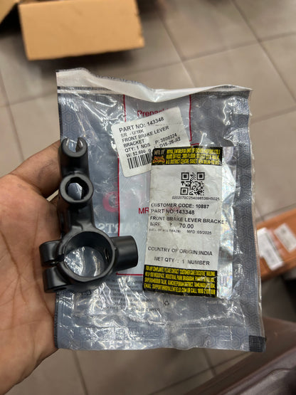 Royal Enfield Front Brake Lever Bracket (143348) – OEM for Drum Brake Models (Bullet, Classic, Electra, Machismo, Deluxe & Campus)