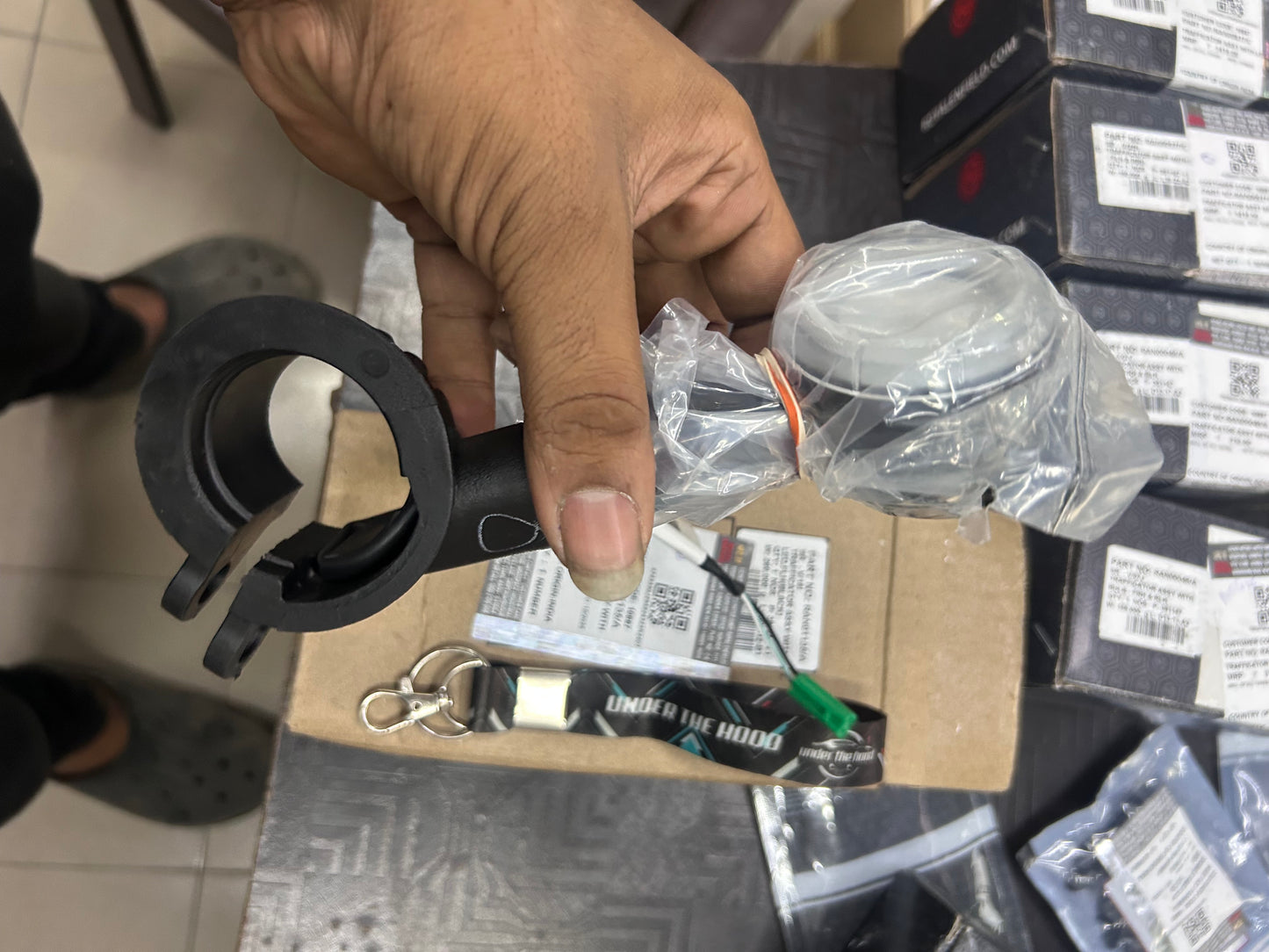 Royal Enfield Front-Left LED Indicator (Black) — All New Classic 350 J-Series (Dark Gunmetal Grey) — RAN01135/A | Genuine OE