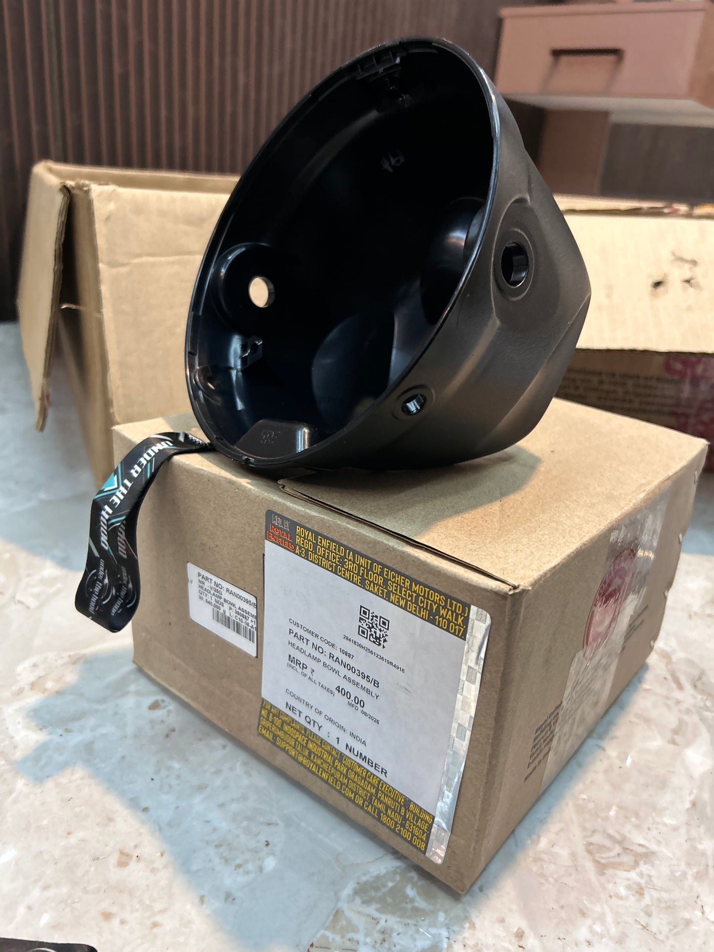 Royal Enfield RAN00395/B – Headlamp Bowl Assembly | Hunter 350 Dapper / Rebel / Factory (OEM