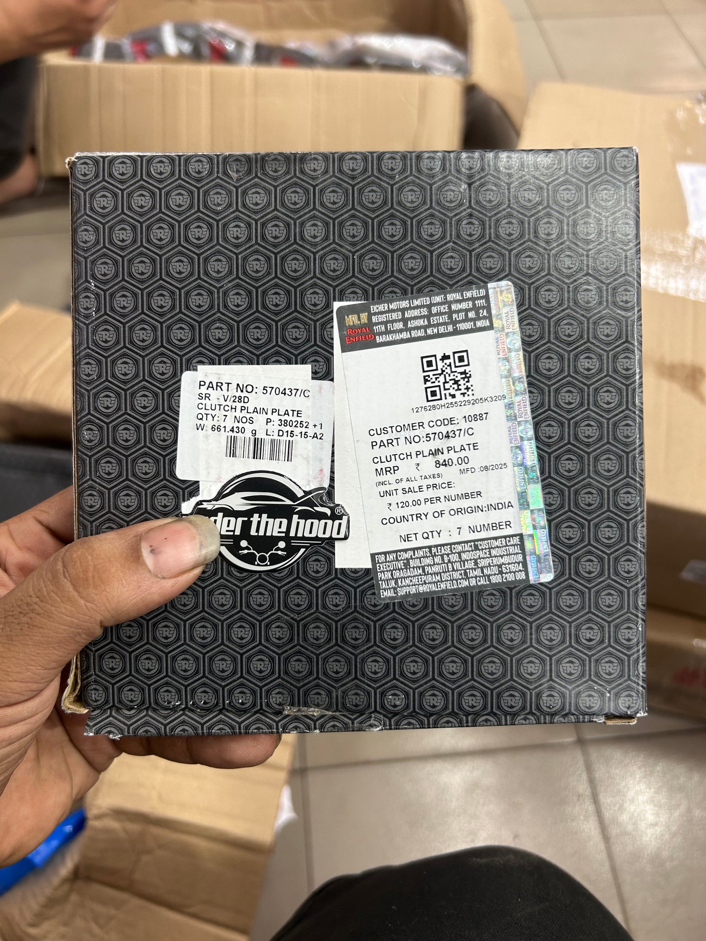 Royal Enfield 570437/C – Clutch Plain Plate Set (7 PCS) | Classic 350/500, Bullet, Electra, Thunderbird UCE Models