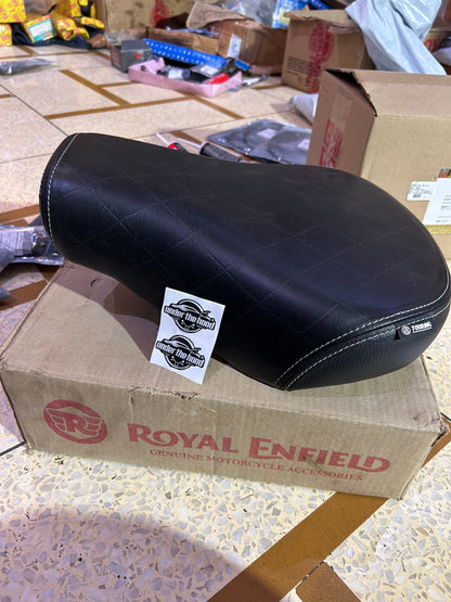 Royal Enfield 1990605 Black Touring Rider Seat — OEM Comfort Seat for Classic 350/500 UCE (pre-Sep 2021)