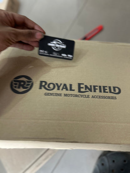 Royal Enfield Silver Sump Guard KXA00651 — Genuine RE Accessory for Meteor 350 / Classic 350 / Bullet 350