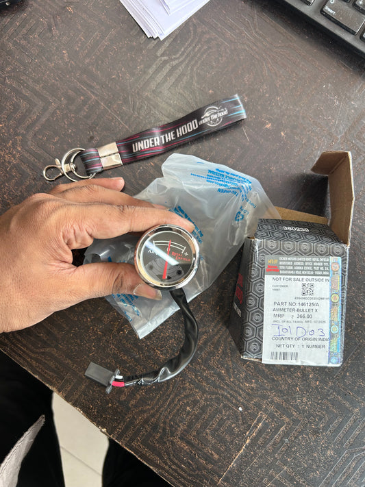 Royal Enfield Old Bullet 350/500 & Electra X Grey-Face Ammeter 146125/A