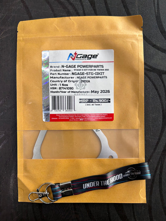 NGage Stage II Air Filter Snorkel Eliminator Kit NGAGE-STG-IIKIT – Royal Enfield Interceptor 650, Continental GT 650 & Bear 650