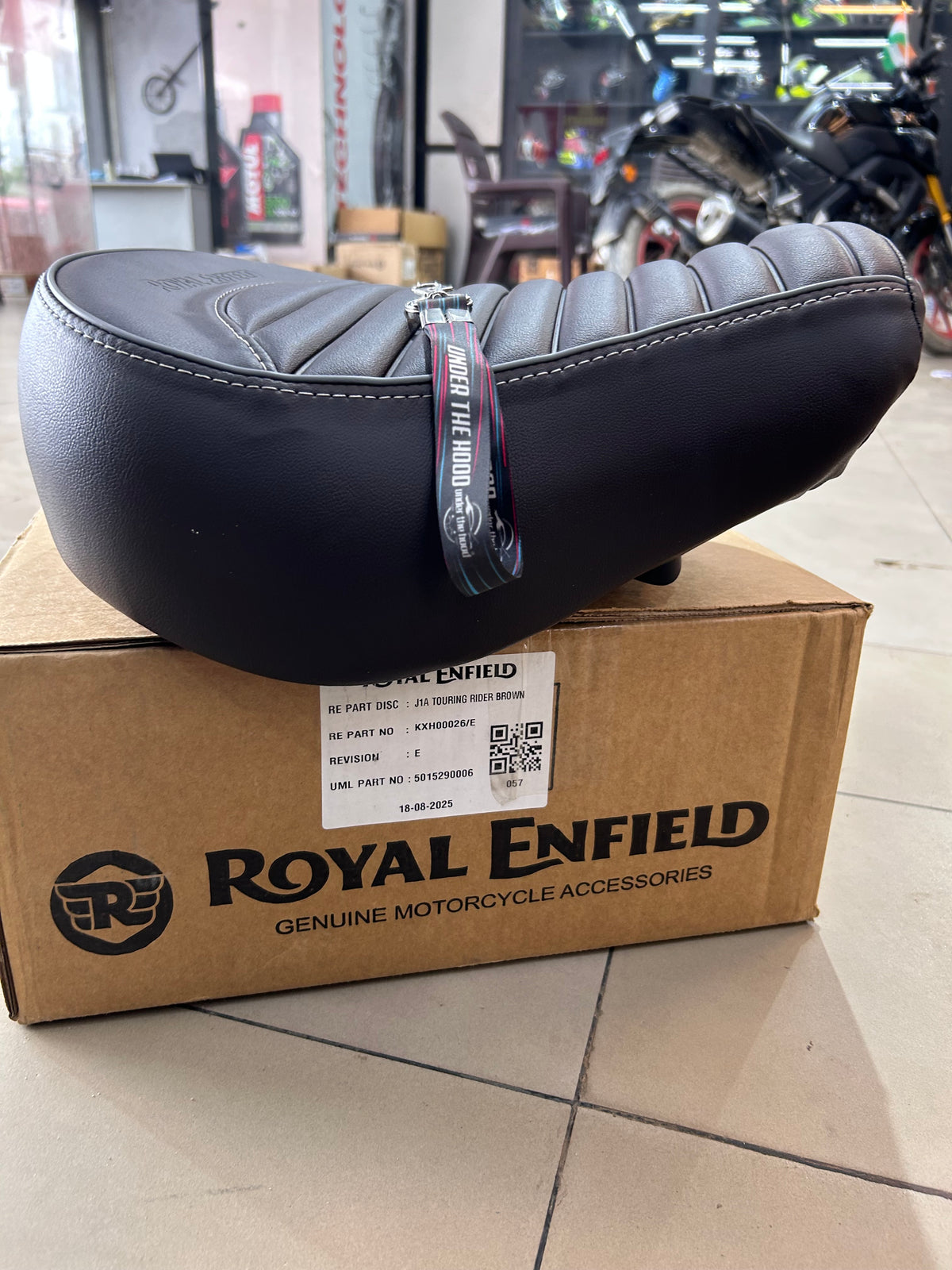 Royal Enfield Brown Touring Rider Seat for Classic 350 Reborn – KXA00070