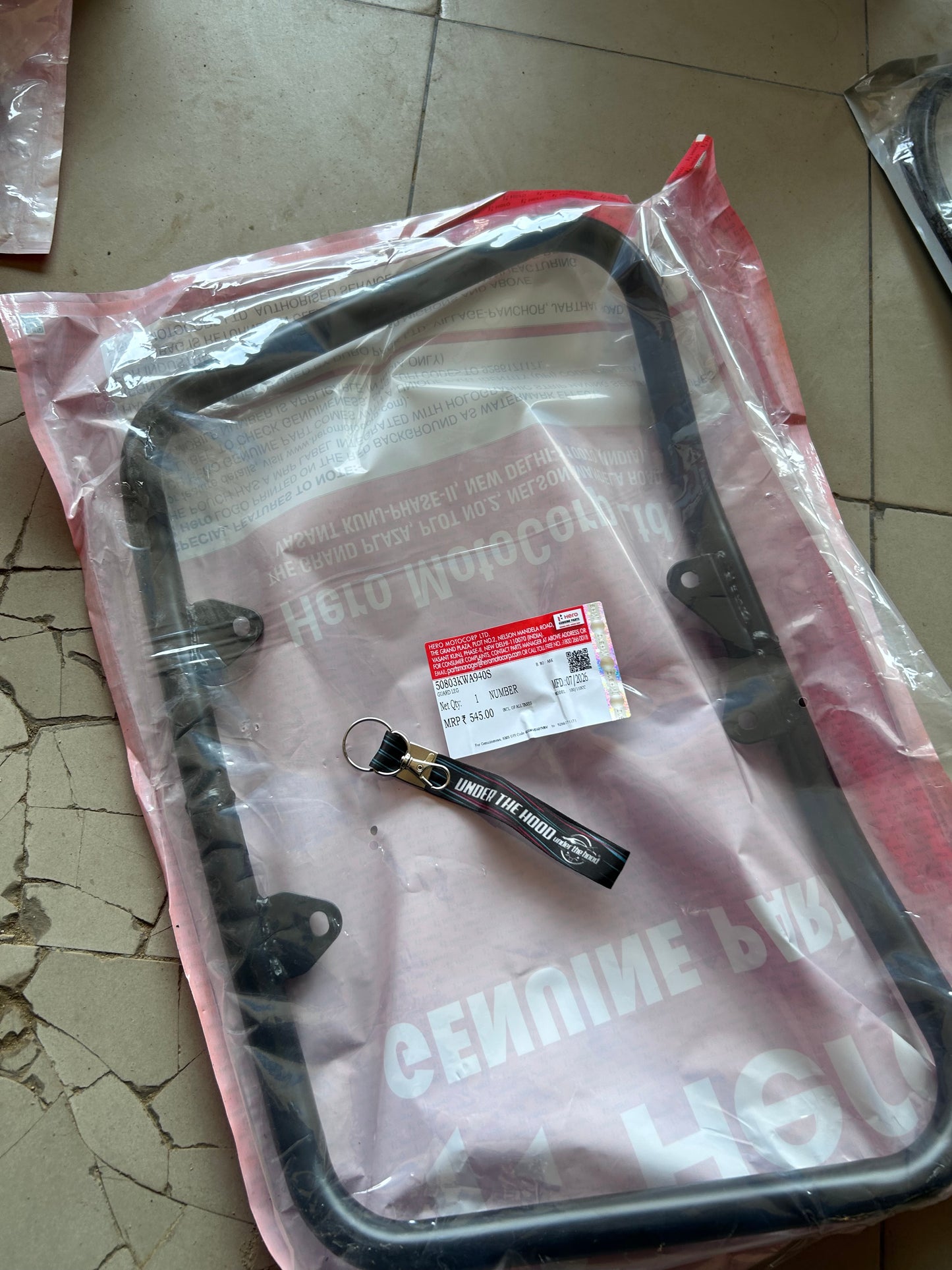 Hero Genuine Engine Guard for Passion Pro | Leg Guard / Crash Guard / Bumper | 50803KWA940S