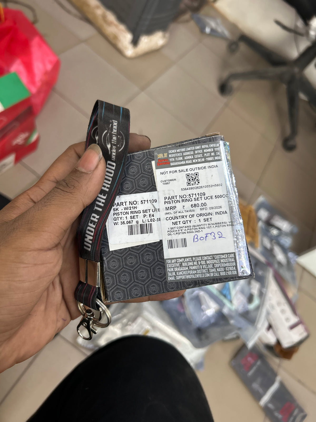 Royal Enfield Classic 500 / Bullet 500 UCE Piston Ring Set – 571109