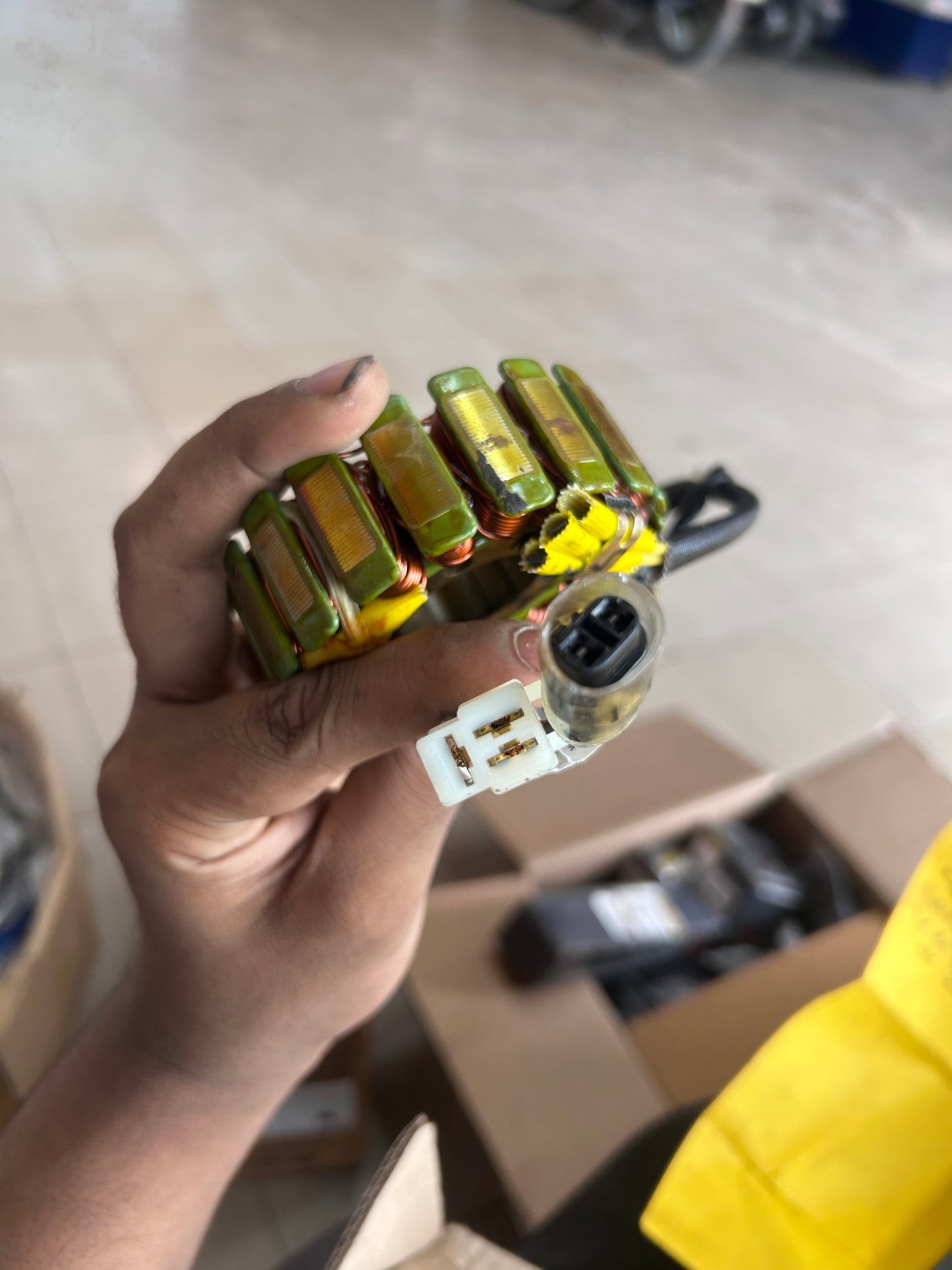 Royal Enfield 572389/A Stator & Pulsar Coil Assembly – Fits Bullet 350 X ES ABS, Classic 350 ABS (BSVI)