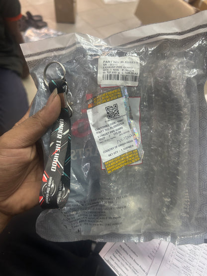 Royal Enfield Exhaust Pipe Guard (Chrome) – RLX00553/A – OEM for Classic 350 & Standard 350 BS6 UCE