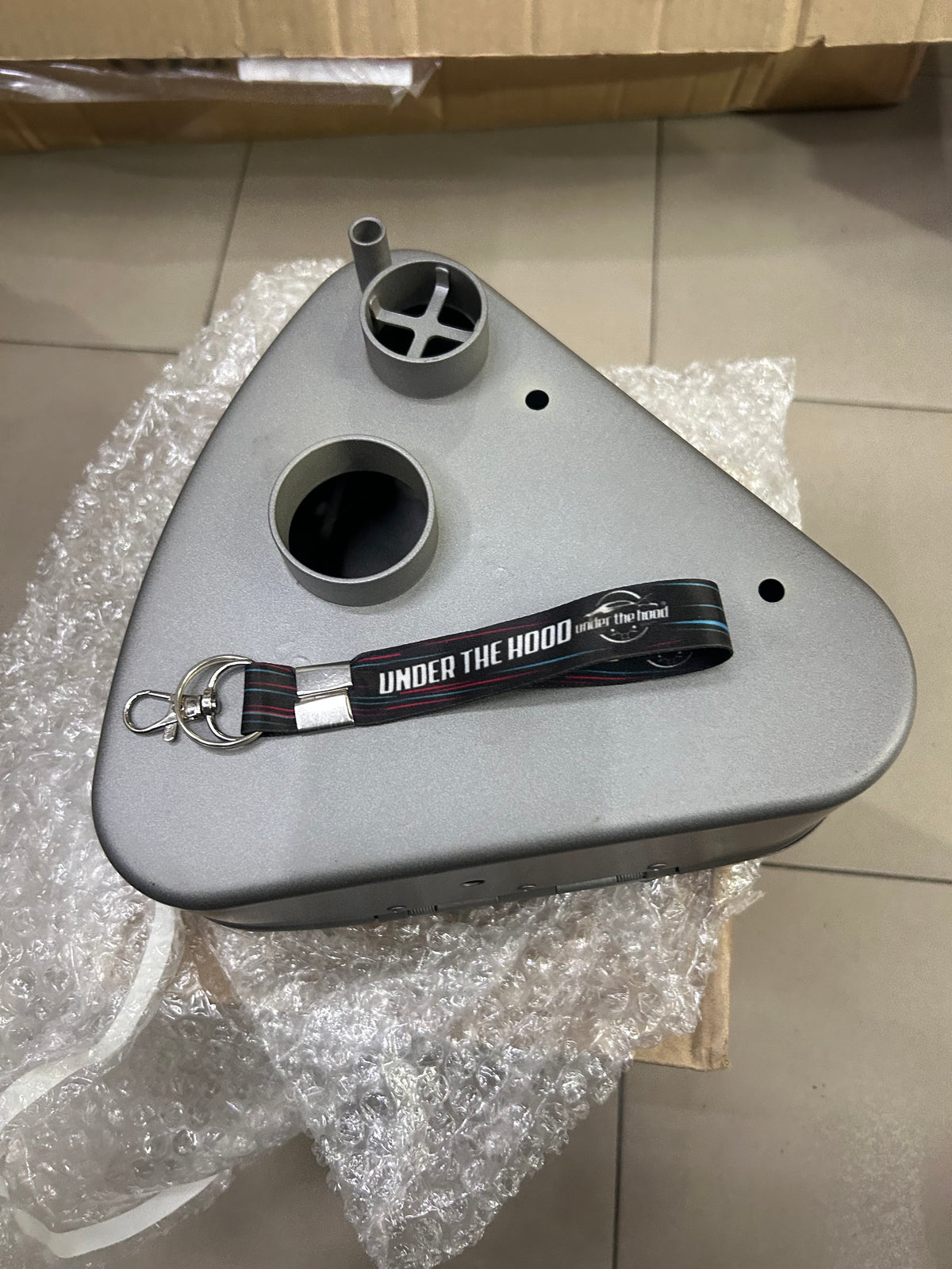 Royal Enfield Classic 350 UCE Gun Grey BS4 RH Air Filter Box Assembly with Sticker 810058