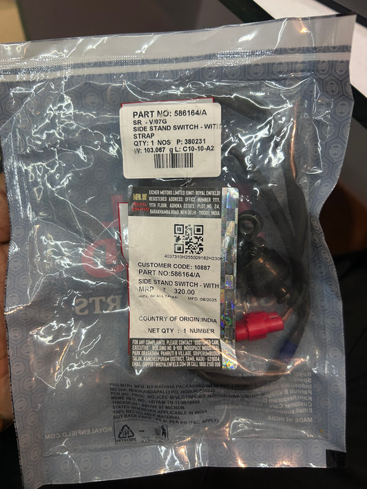 Royal Enfield 586164/A Side Stand Switch – Genuine OE for Classic & Bullet UCE (Kick Starter UCE Engine)